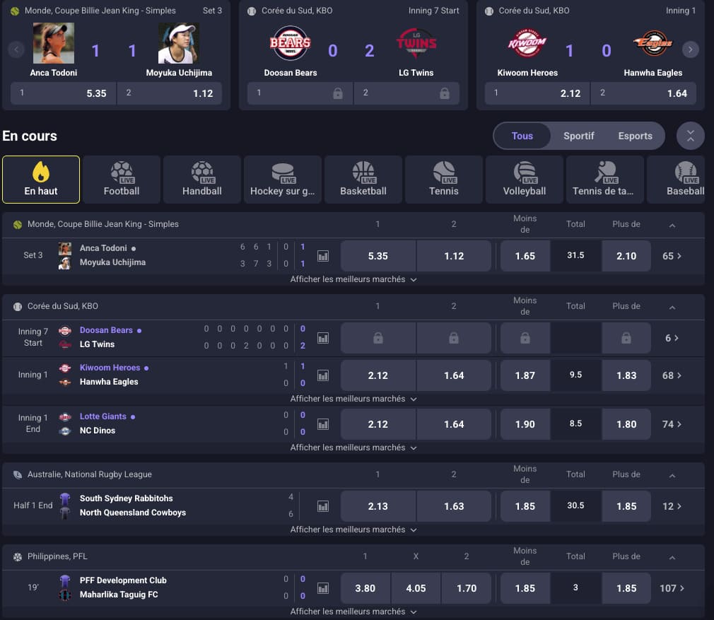 Winzter Casino paris live