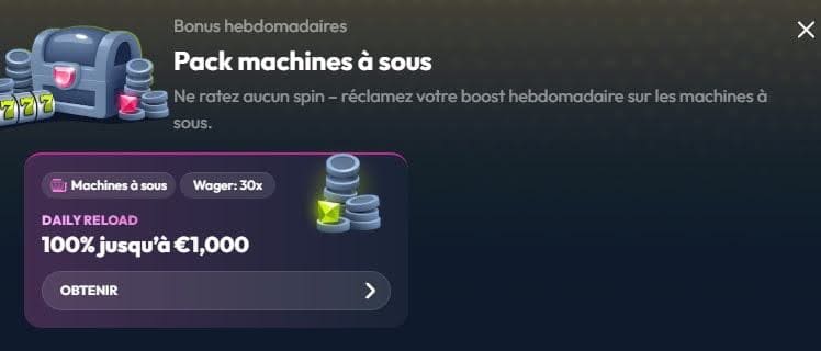 Winzter Casino bonus hebdomadaires